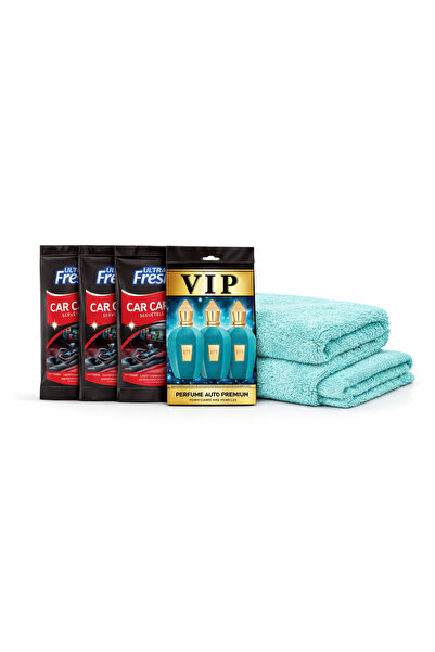 OEM Complete Car Cleaning Kit – 3x Dashboard Wipes, 3xPremium Air Freshener, ...