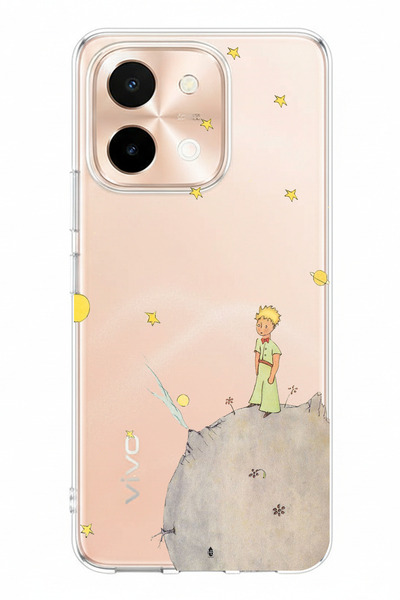 TechTree حافظة سيليكون مطبوعة بتصميم الأمير الصغير متوافقة مع هاتف Vivo Y28