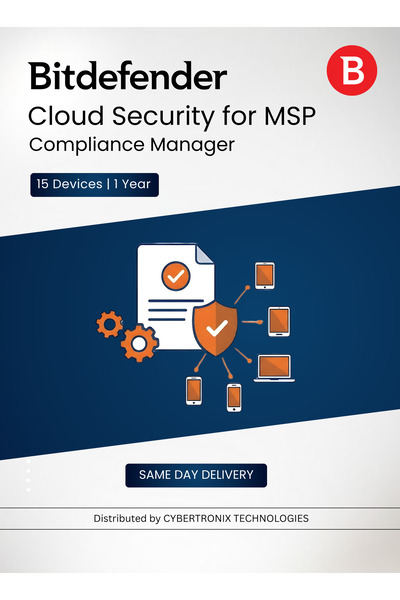BITDEFENDER Cloud Security for MSP – Compliance Manager 15 Devices |Digital L...