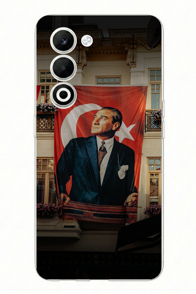 TechTree حافظة سيليكون مطبوعة بتفاصيل العلم الكبير متوافقة مع OPPO A5 4G