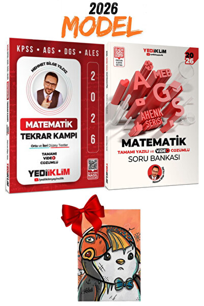 Yediiklim Yayınları 2026 KPSS AGS DGS ALES Matematik Tamamı Video Çözümlü Tek...