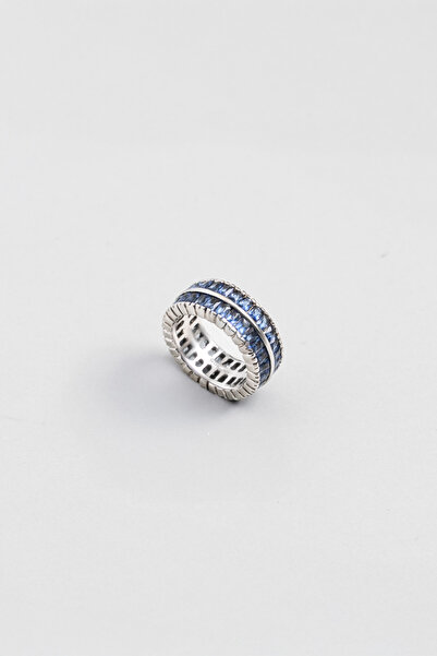 So CHIC... Yakamoz 18 Ayar Beyaz Altın Kaplama Gümüş Tamtur Yüzük