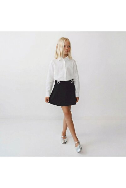 babymoon kids Girl's Heart Patterned Skirt and Shirt 2-Piece Set for Holidays...