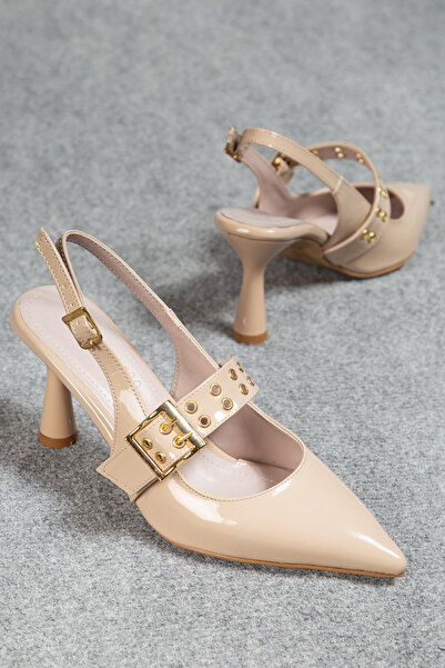 Mc vay Shoes Ander Md157 Patent Leather Stylish Women's Heeled Shoes with Cap...