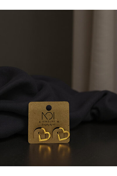 Noi jewelry Kalp Çelik Küpe