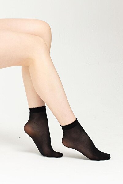 OBJE Women's Black Soft Sock Socks