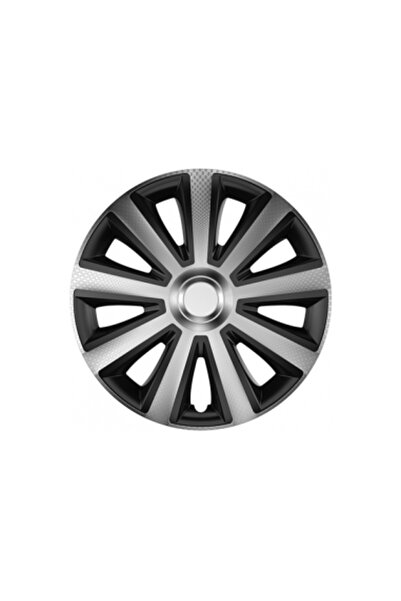 Xenon Bright Set of wheel covers 16` vr carbon aviator silver&black 4pcs