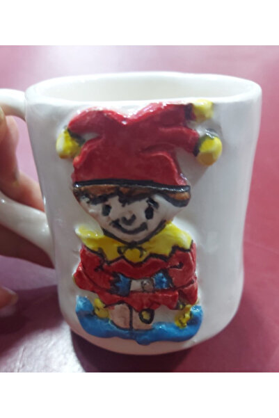 esdekor Large Mug Ceramic Handmade 9cm 1Pcs