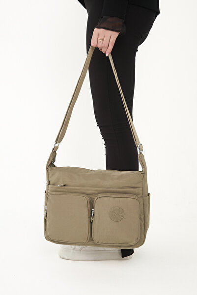 Sanmorris 3054 Жіноча водостійка сумка з багатокімнатною криволінійною тканин...