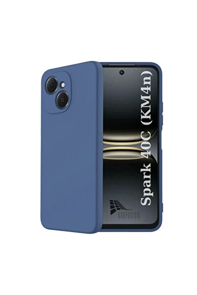 HANPORIUM غطاء سيليكون متوافق مع تكنو سبارك 40C KM4n - غطاء مرن بلون الباستيل...