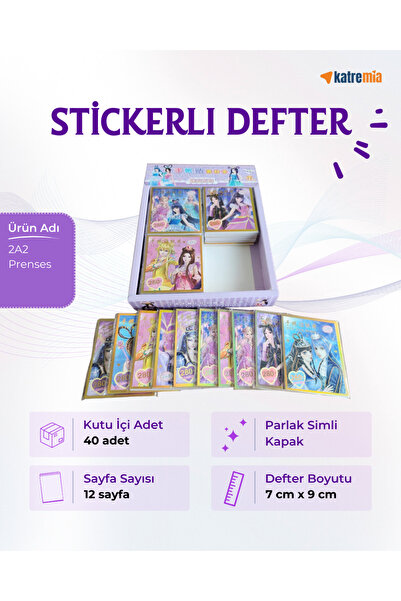 KATREMİA BILJEŽNICA SA NALJEPNICAMA - U KUTIJI