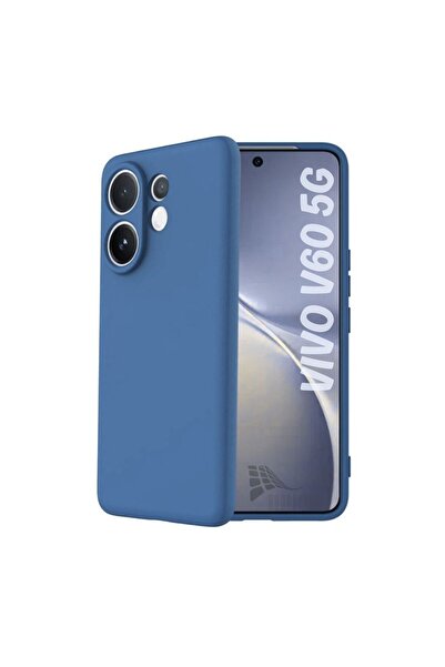 HANPORIUM حافظة سيليكون متوافقة مع هاتف Vivo V60 - غطاء مرن بلون باستيل مع حم...