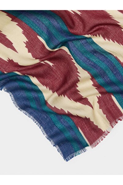 PARFOIS Desenli Yün Karışımlı Fular