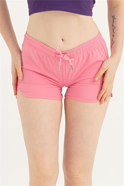 OBJE Women's Pink Lycra Swim Shorts