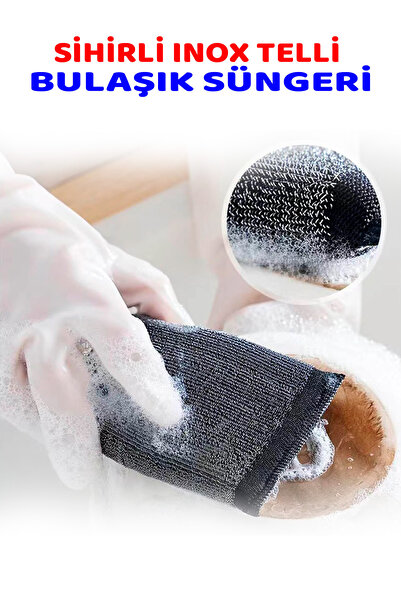 Ezupack Sihirli Inox Paslanmaz Telli Bulaşık Süngeri