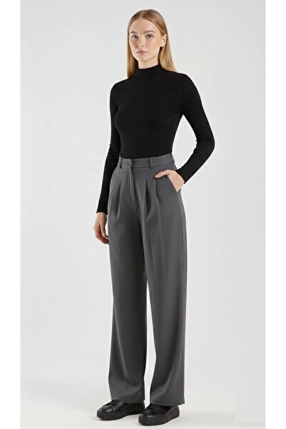 BTN BURUTEKİN 99 Palazzo Fabric Pants Model3