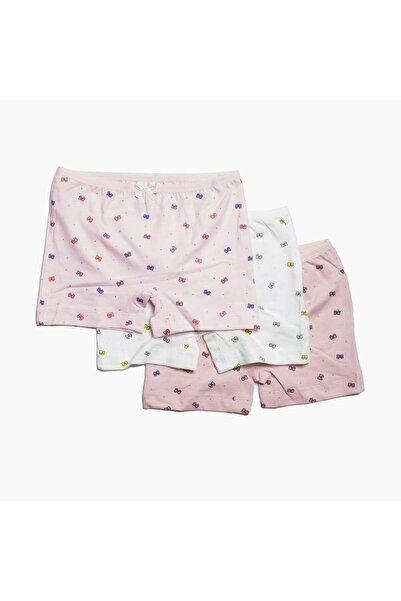 OBJE Girl's Bow Pattern Assortment 3-Piece Boxer