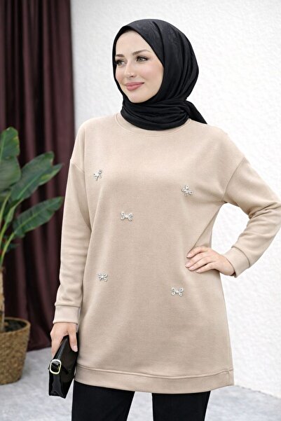 moda civinx fiyonk taşlı tesettür tunik