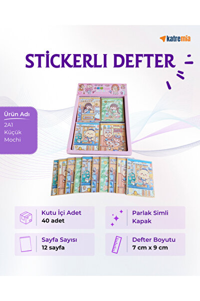 KATREMİA BILJEŽNICA SA NALJEPNICAMA - U KUTIJI