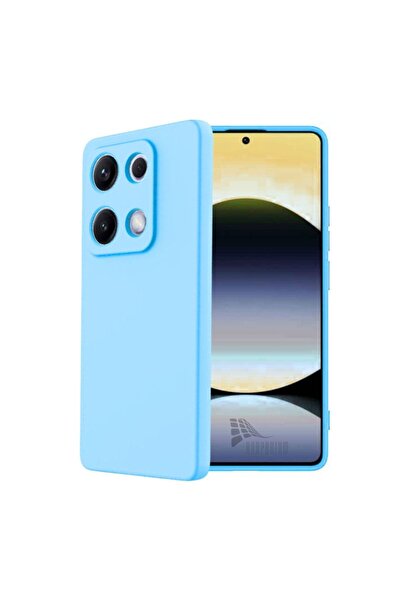 HANPORIUM غطاء سيليكون متوافق مع Redmi Note 14S - غطاء مرن بلون باستيل مع حما...