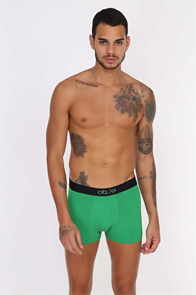 OBJE Men's Green Modal Boxers