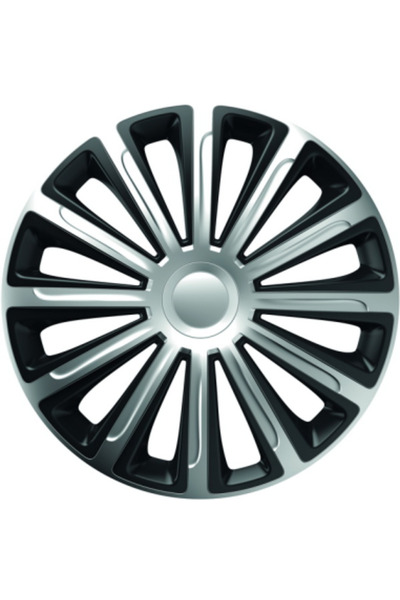 Xenon Bright Set of wheel covers 16` silver&black trend 4pcs