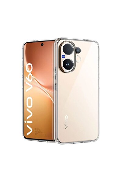HANPORIUM حافظة سيليكون متوافقة مع هاتف Vivo V60 - غطاء مرن بلون باستيل مع حم...