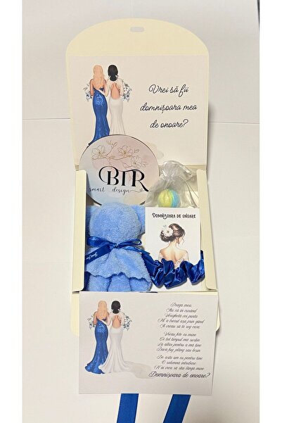 OEM "Will you be my bridesmaid?" gift box, BLUE