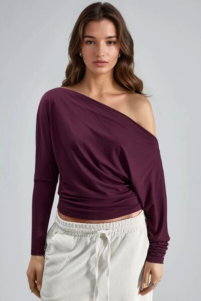 Hiccup Bluză fluidă cu decolteu bărcuță BUSEM