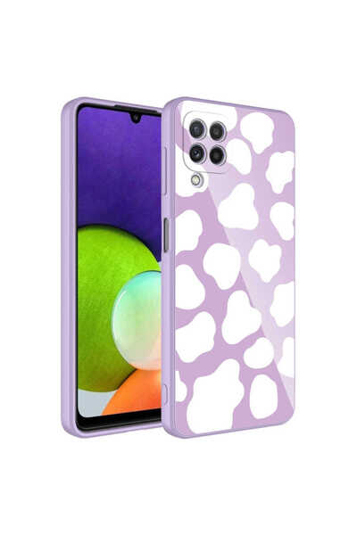 Subutu حافظة لهاتف Galaxy A22 4G مصنوعة من السيليكون الصلب بنمط مميز مع غطاء ...