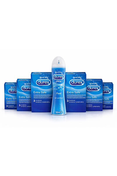 OEM Pachet Complet Durex Protecție & Confort – 1 Lubrifiant + 6x3buc Cutii Pr...