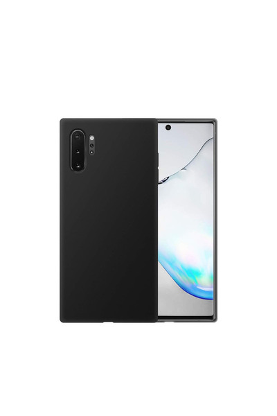 bewn Samsung Galaxy Note 10 Plus Uyumlu Siyah Lansman İçi Kadife Telefon Kılıfı