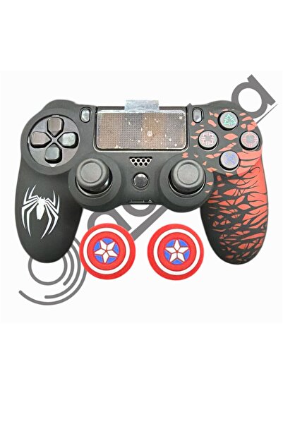 Doreka PS4 Dualshock Spider-Man Koruyucu Silikon Kılıf ve Analog korucusu