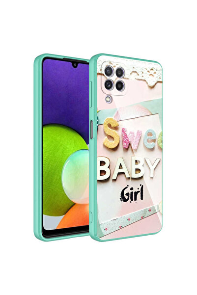 Subutu حافظة لهاتف Galaxy A12 مصنوعة من السيليكون الصلب المزخرف وغطاء إيبوكسي...