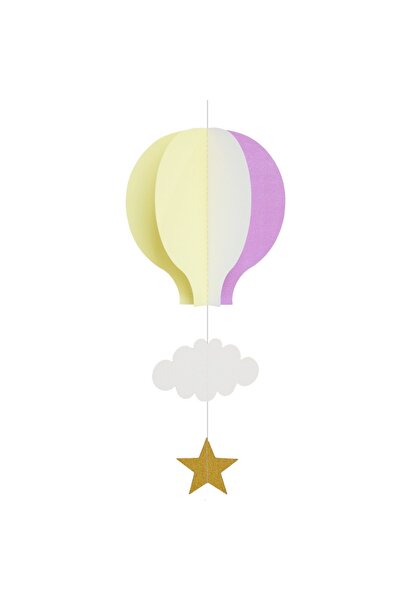 Choice 1pc-Yellow Purple 1pc 3D Hanging Decoration For Wedding, Festival, Bir...