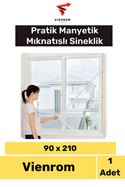 Vienrom #SinekPerdeleri Pencere Balkon Mıknatıslı Siyah Kapı Sinekliği Tülü 9...