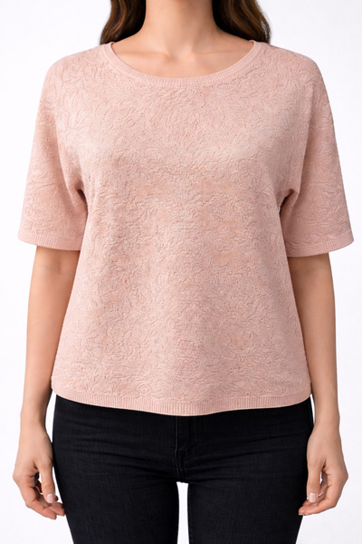 Neden Tekstil Salmon Knitwear Blouse