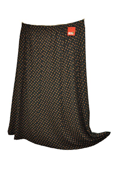 elma abone Plus Size Pigment Combed Cotton Elastic Mother's Skirt