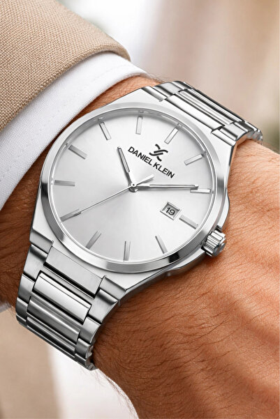 Daniel Klein Steel Cord&Case Calendar Men's Wristwatch Watch Bracelet Gift Si...