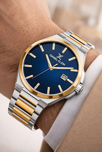 Daniel Klein Steel Cord&Case Calendar Men's Wristwatch Wrist Bracelet Gift Si...