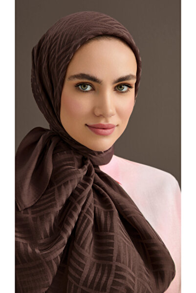 Imannoor İMAN KARE NAİA ŞAL KAHVERENGİ