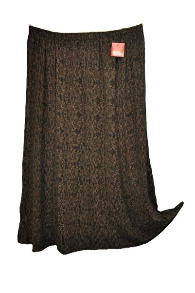 elma abone Plus Size Pigment Combed Cotton Elastic Mother's Skirt