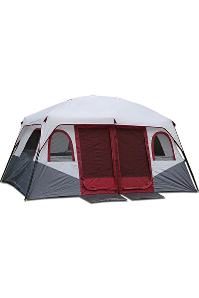 Nurcamp 2 Room Large Double Layer Durable Camping Tent 430X305X203 cm