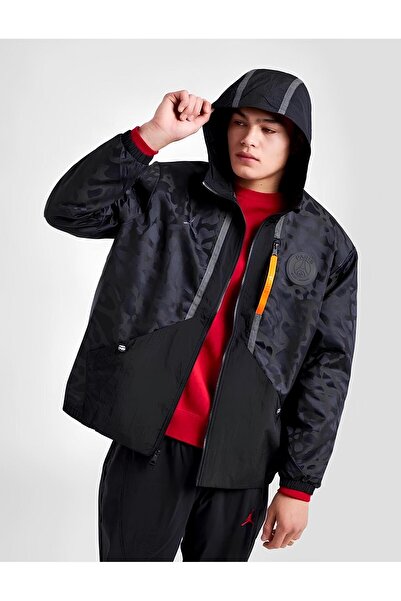 Nike Air Jordan X PSG Paris Saint Germain Woven Full-Zip Mevsimlik Mont