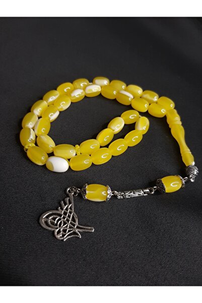 MRYart سبحة خرز العنبر الأصفر الفاخر من بيروت