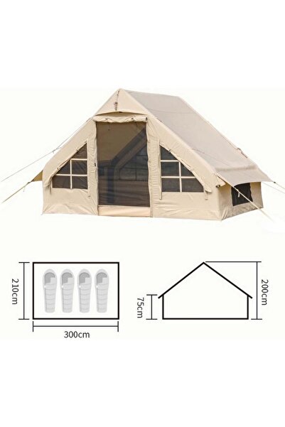 Nurcamp خيمة تخييم قابلة للنفخ تتسع لـ 6-10 أشخاص
