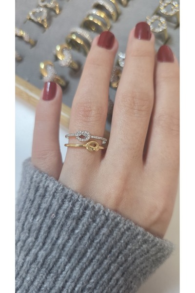 ARTEMİSİA خاتم نسائي بتصميم فاخر ومضيء بلونين قابل للتعديل بدون رقم