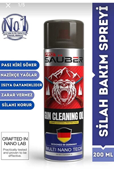 ProSaüber Pro Sauber Gun Cleaning Oil Silah Bakım Spreyi 200 ml | Pas & Kir S...