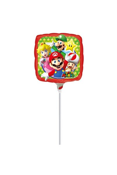 Anagram Mario Bros Mini Square Foil Balloon 23x23 cm