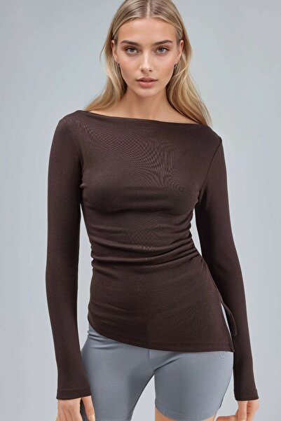 Hiccup Busem Boat Neck Cotton Blouse